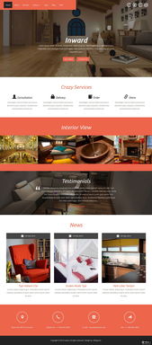 匠心獨運，悅享生活 專業室內設計服務響應式網頁模板免費下載